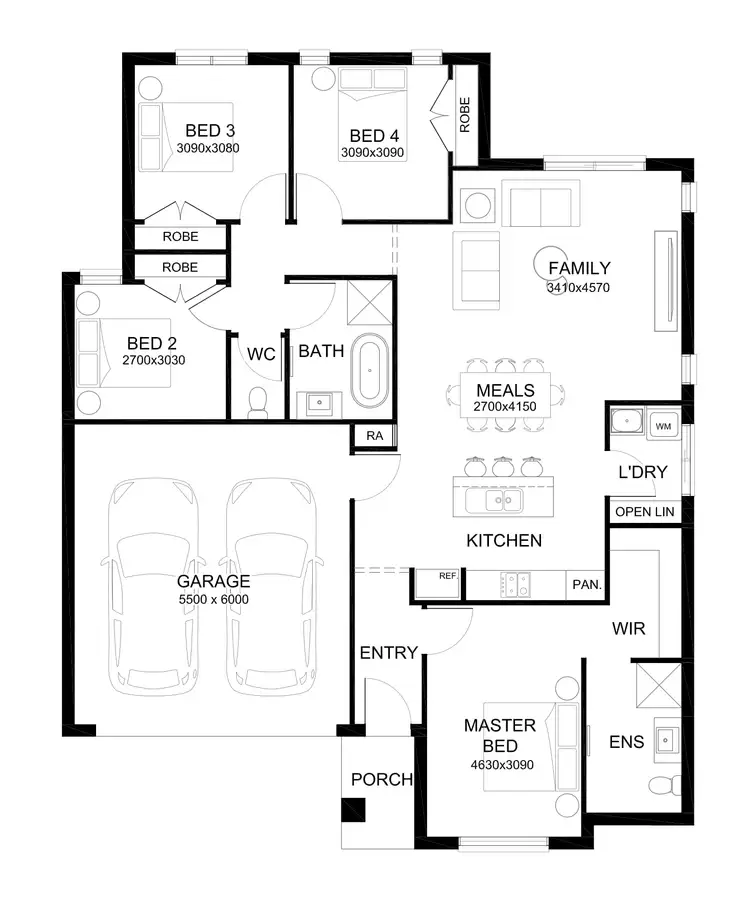 Floorplan of Homely house listing, Lot 612 Langton Street, Rowville VIC 3178