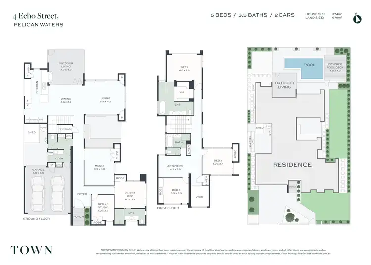 Floorplan of Homely house listing, 4 Echo Street, Pelican Waters QLD 4551