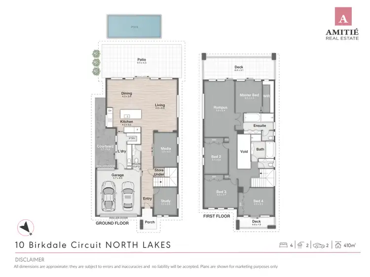 Floorplan of Homely house listing, 10 Birkdale Circuit, North Lakes QLD 4509