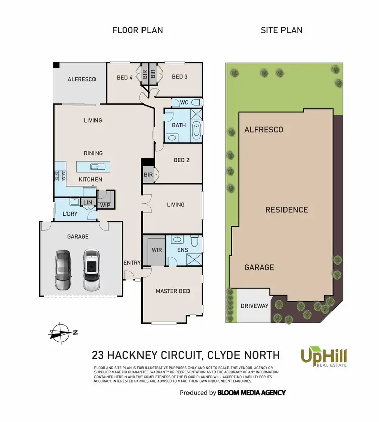 Floorplan of Homely house listing, 23 Hackney Circuit, Clyde North VIC 3978