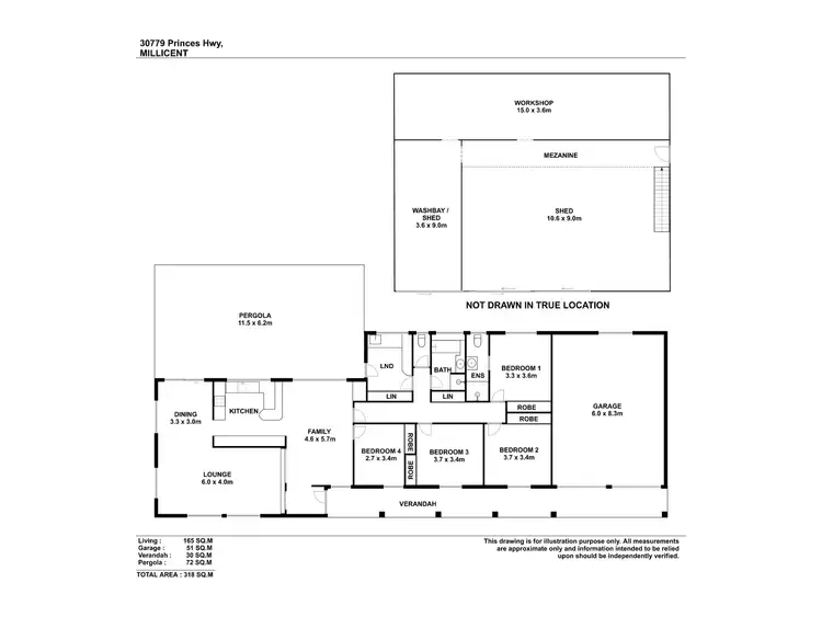 Floorplan of Homely house listing, 30779 PRINCES HIGHWAY, Millicent SA 5280