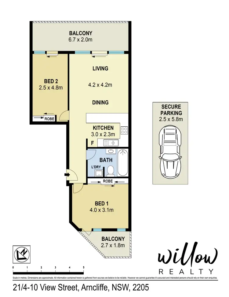 Floorplan of Homely apartment listing, 21/4-10 View Street, Arncliffe NSW 2205