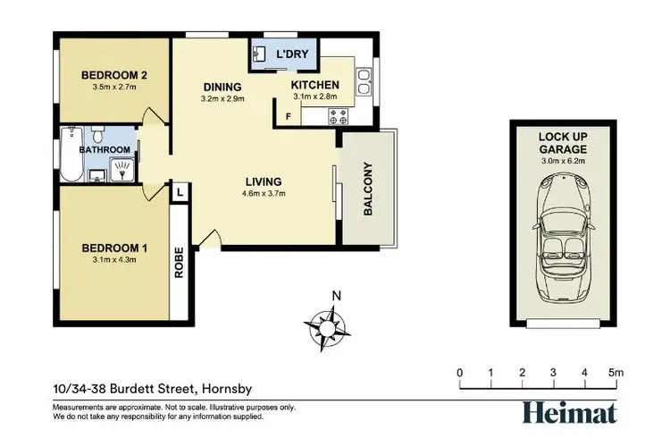 Floorplan of Homely unit listing, 10/34-38 Burdett Street, Hornsby NSW 2077