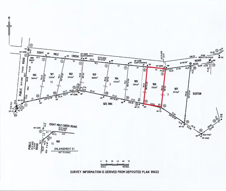 Floorplan of Homely land listing, LOT 106 Eight Mile Creek Road, Port Macdonnell SA 5291
