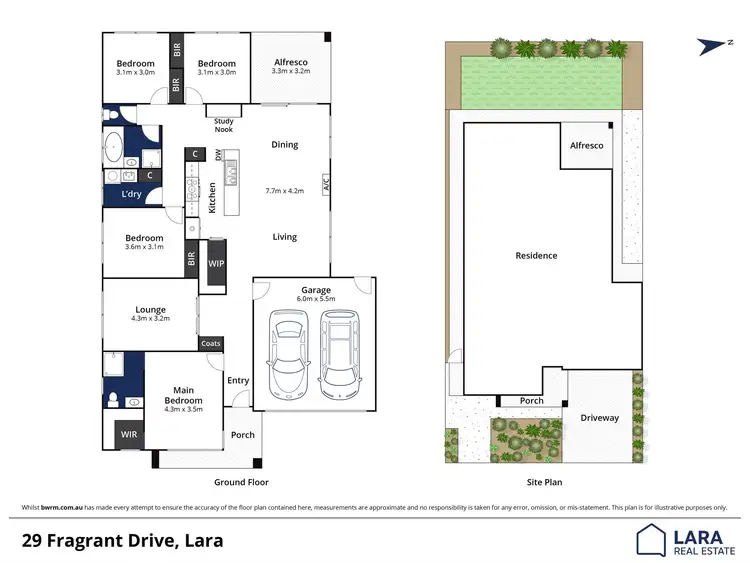 Floorplan of Homely house listing, 29 Fragrant Drive, Lara VIC 3212