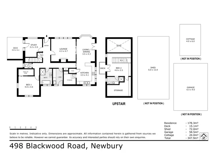 Floorplan of Homely house listing, 498 Blackwood Road, Newbury VIC 3458