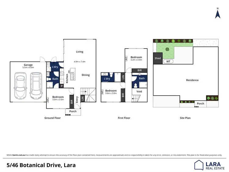 Floorplan of Homely house listing, 5/46 Botanical Drive, Lara VIC 3212