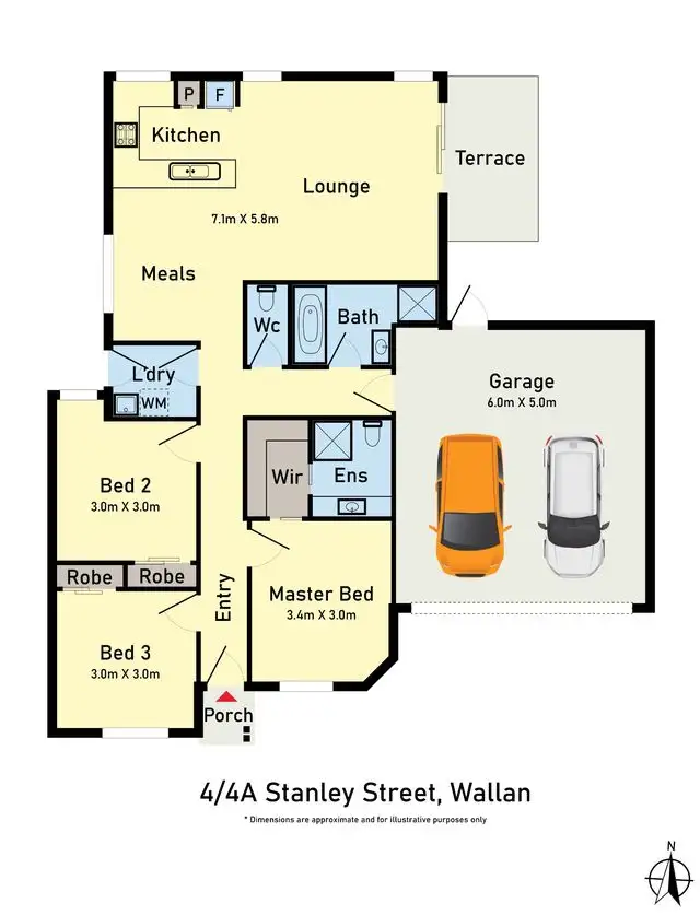 Floorplan of Homely townhouse listing, 4/4A STANLEY STREET, Wallan VIC 3756