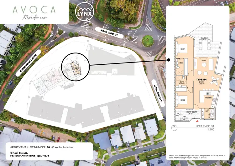 Floorplan of Homely apartment listing, 50/6 Koel circuit, Peregian Springs QLD 4573