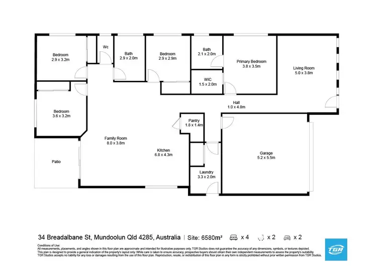 Floorplan of Homely house listing, 34 Bredalbane Street, Mundoolun QLD 4285