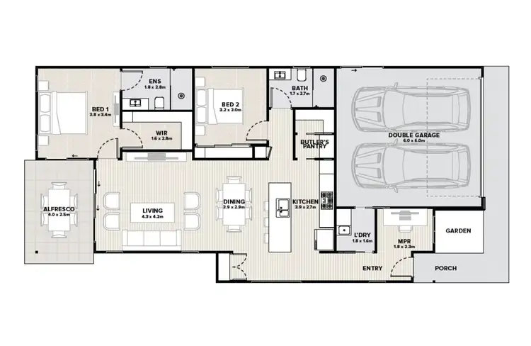 Floorplan of Homely villa listing, 72/74 Currajong Street, Evans Head NSW 2473