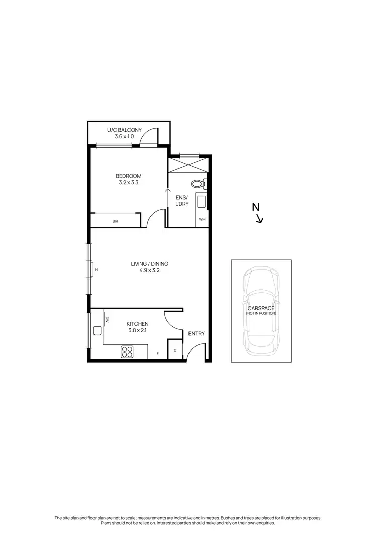 Floorplan of Homely apartment listing, 5/37 Bignell Street, Flemington VIC 3031