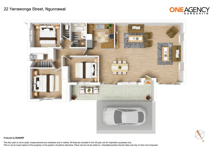 Floorplan of Homely house listing, 22 Yarrawonga Street, Ngunnawal ACT 2913