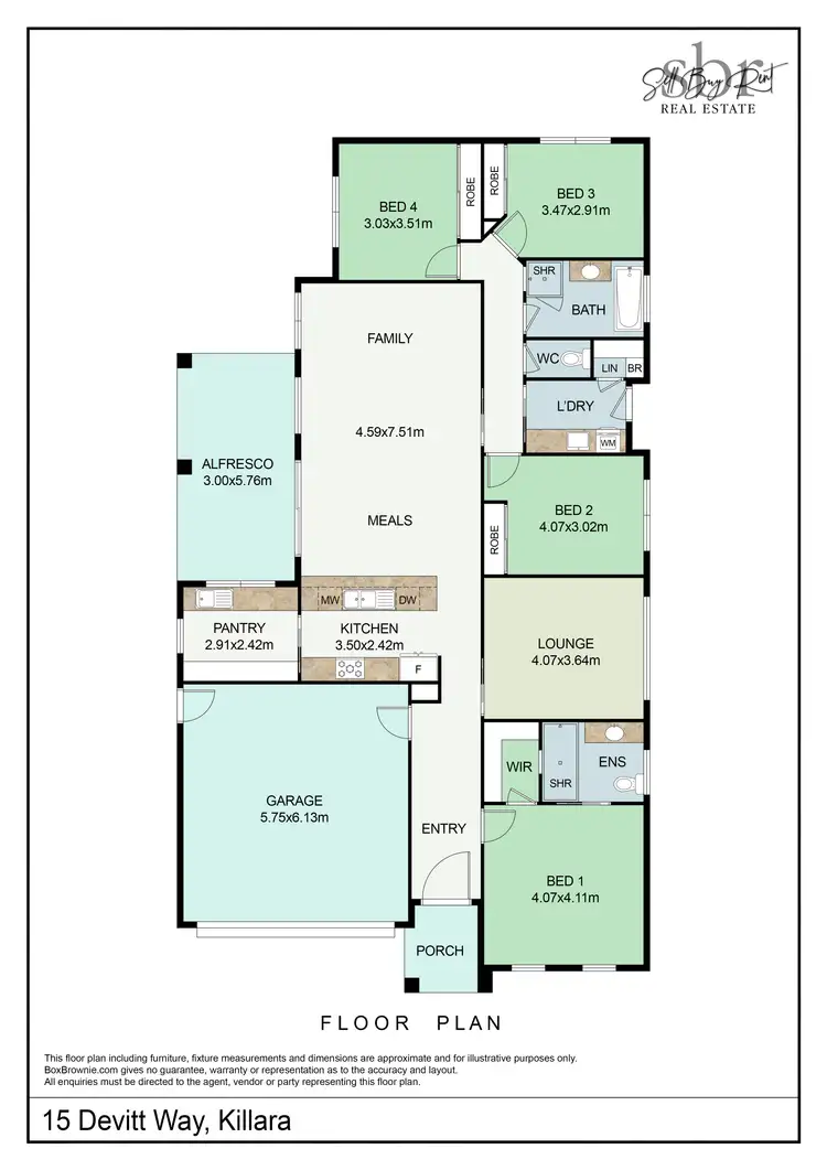 Floorplan of Homely house listing, 15 DEVITT WAY, Killara VIC 3691