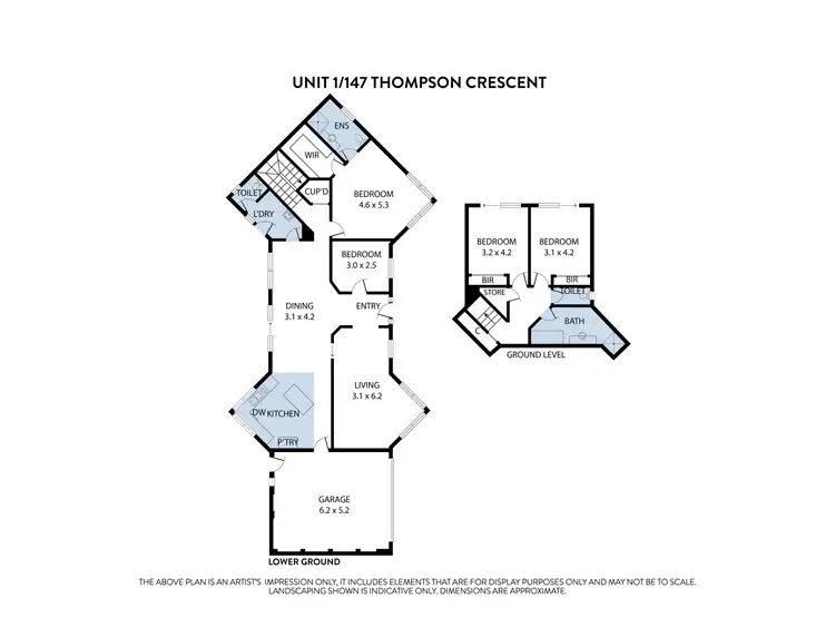 Floorplan of Homely house listing, 1/147 Thompson Crescent, Eltham VIC 3095