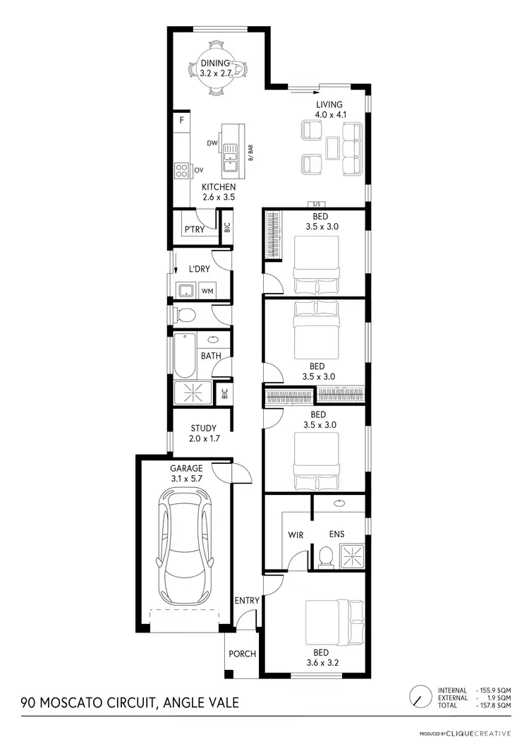 Floorplan of Homely house listing, 90 Moscato Circuit, Angle Vale SA 5117