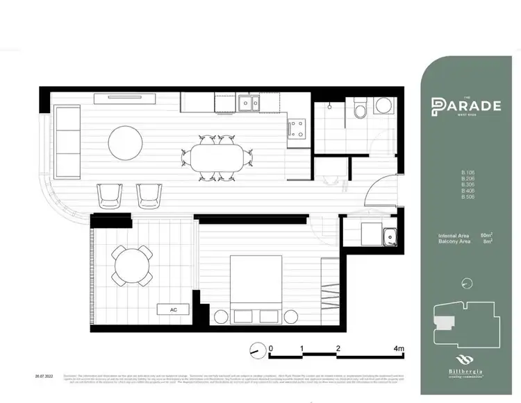 Floorplan of Homely apartment listing, B306/71 West Parade, West Ryde NSW 2114