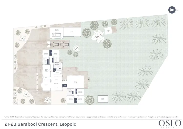 Floorplan of Homely house listing, 21-23 Barrabool Crescent, Leopold VIC 3224