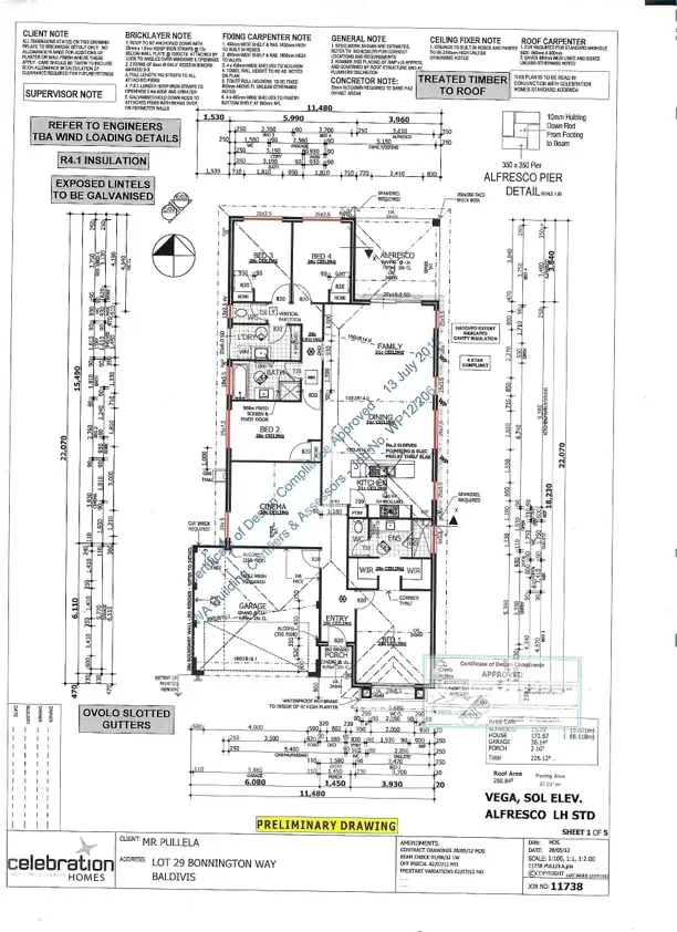Floorplan of Homely house listing, 57 Bonnington Way, Baldivis WA 6171