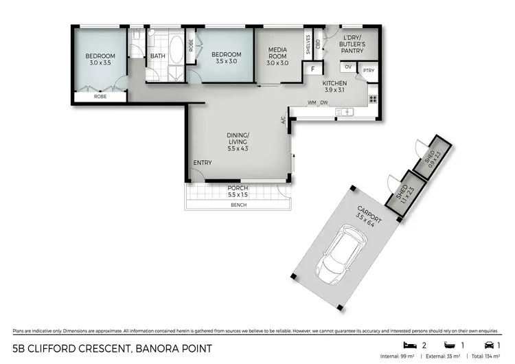 Floorplan of Homely house listing, 5B Clifford Crescent, Banora Point NSW 2486