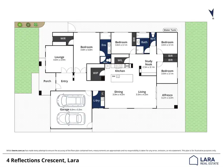 Floorplan of Homely house listing, 4 Reflections Crescent, Lara VIC 3212