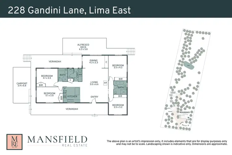 Floorplan of Homely house listing, 228 Gandini Lane, Lima East VIC 3673