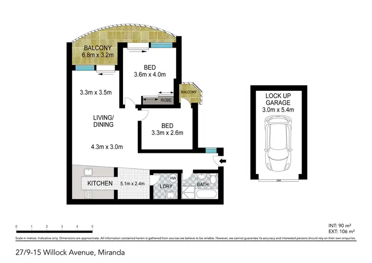 Floorplan of Homely apartment listing, 27/9-15 Willock Avenue, Miranda NSW 2228