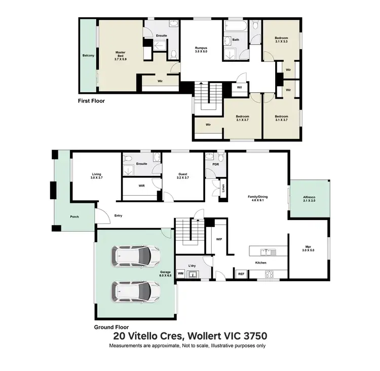 Floorplan of Homely house listing, 20 Vitello Crescent, Wollert VIC 3750