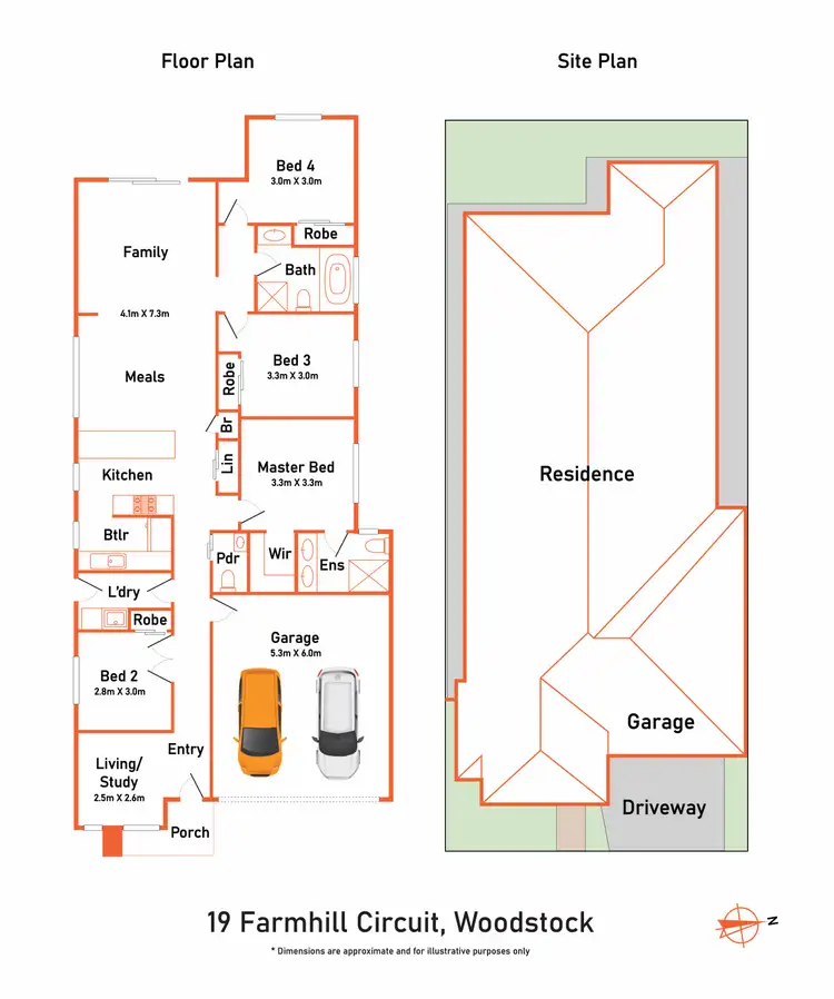 Floorplan of Homely house listing, 19 Farmhill Circuit, Woodstock VIC 3751