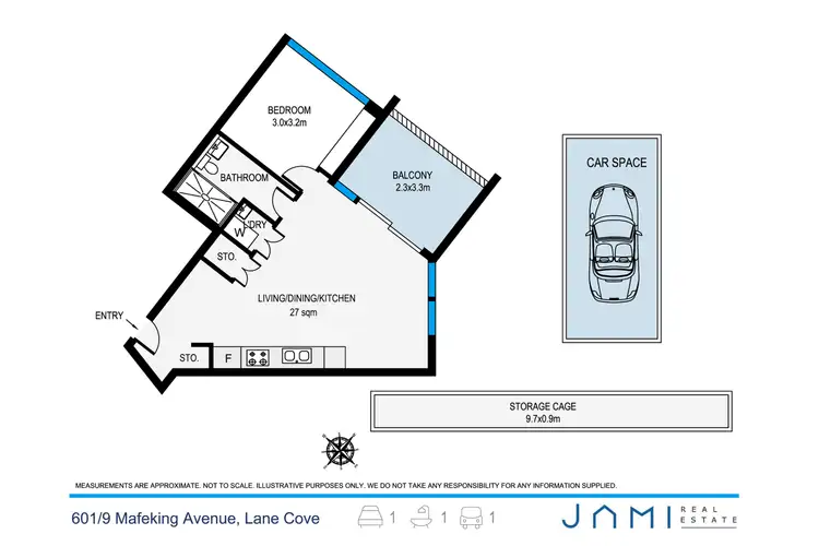 Floorplan of Homely apartment listing, 601/9 Mafeking Avenue, Lane Cove NSW 2066