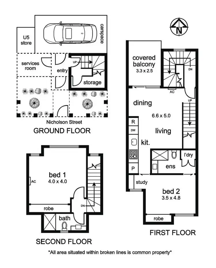 Floorplan of Homely townhouse listing, 5/845 Plenty Road, Reservoir VIC 3073