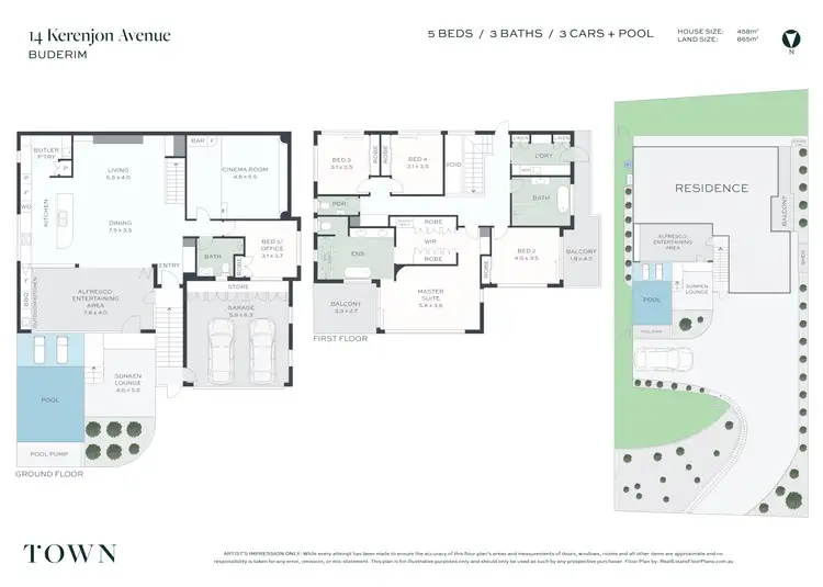 Floorplan of Homely house listing, 14 Kerenjon Avenue, Buderim QLD 4556