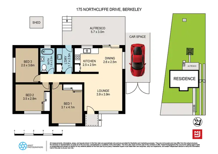 Floorplan of Homely house listing, 175 Northcliffe Drive, Berkeley NSW 2506