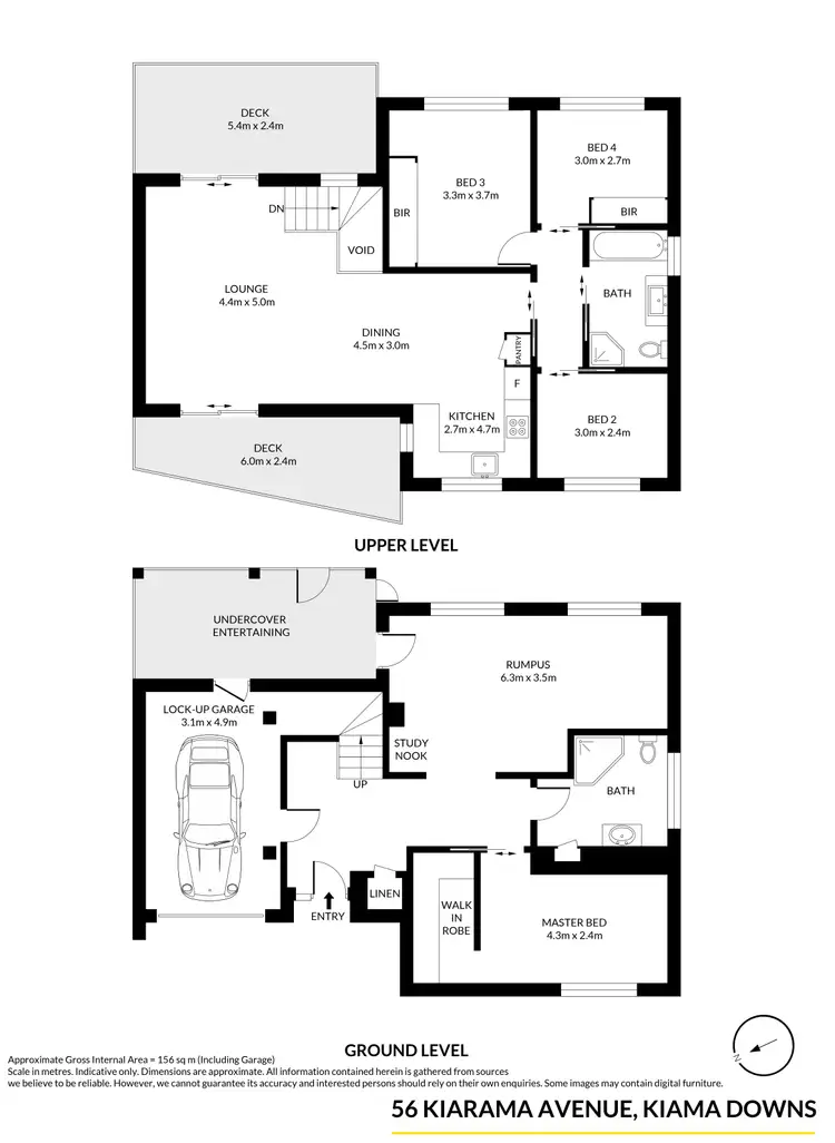 Floorplan of Homely house listing, 56 Kiarama Avenue, Kiama Downs NSW 2533