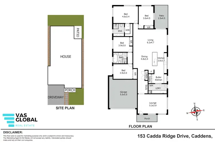 Floorplan of Homely house listing, 153 Cadda Ridge Drive, Caddens NSW 2747
