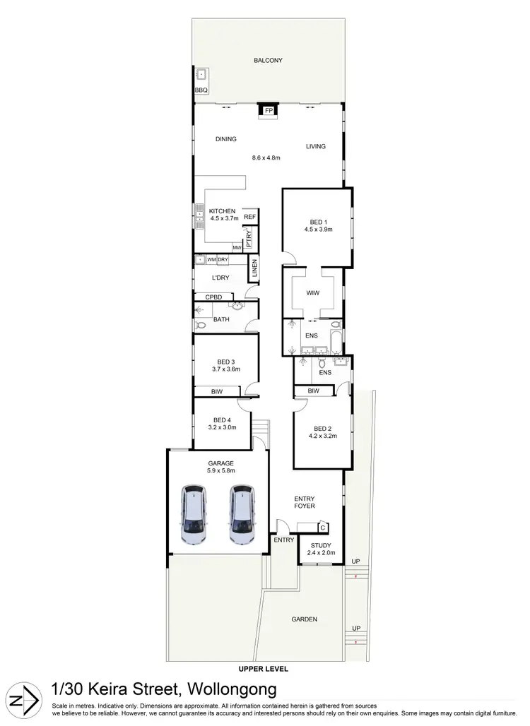 Floorplan of Homely house listing, 1/30 Keira Street, Wollongong NSW 2500