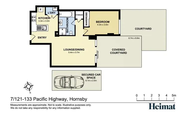 Floorplan of Homely apartment listing, 7/121-133 Pacific Highway, Hornsby NSW 2077