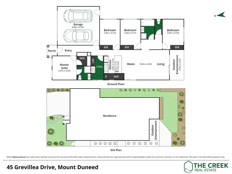 Floorplan of Homely house listing, 45 Grevillea Drive, Mount Duneed VIC 3217