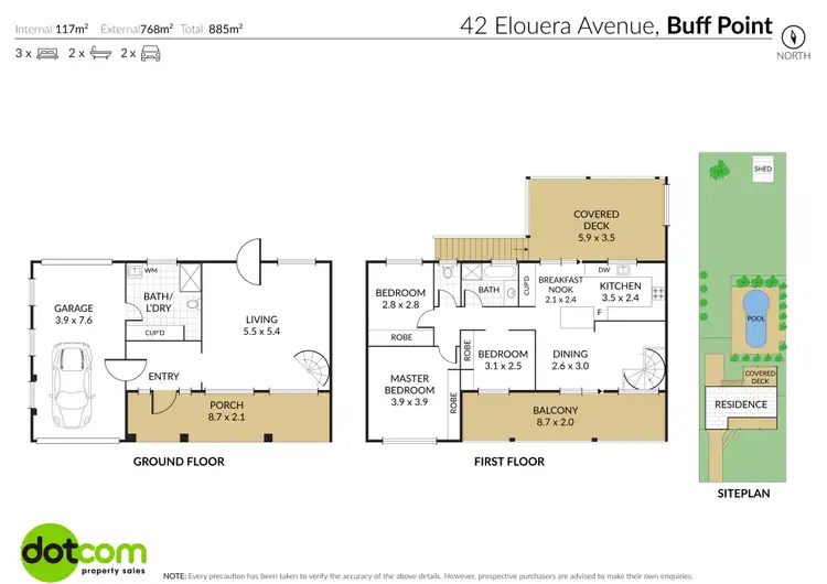 Floorplan of Homely house listing, 42 Elouera Avenue, Buff Point NSW 2262