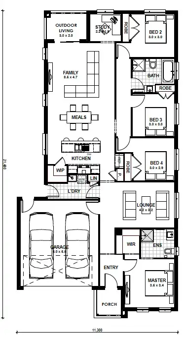 Floorplan of Homely house listing, Lot 11566 Hammond Street, Armstrong Creek VIC 3217