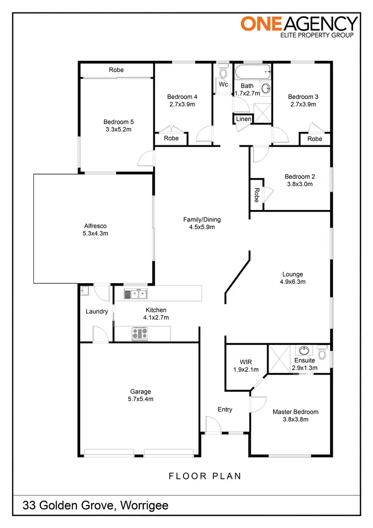 Floorplan of Homely house listing, 33 Golden Grove, Worrigee NSW 2540
