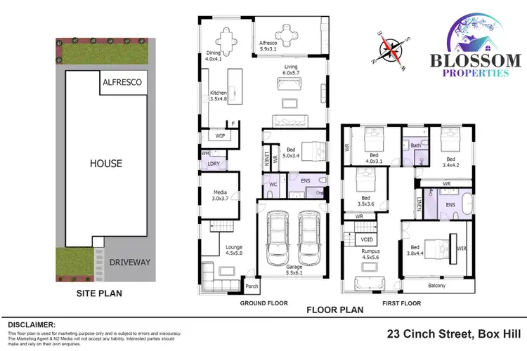 Floorplan of Homely house listing, 23 Cinch Street, Box Hill NSW 2765