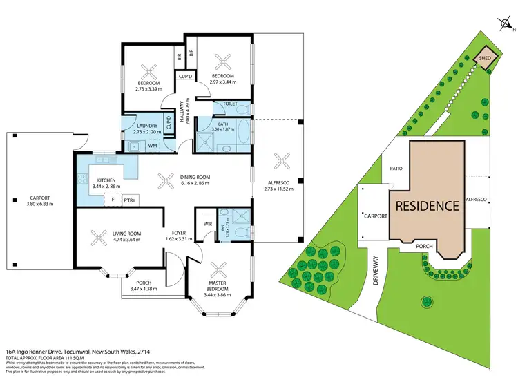 Floorplan of Homely house listing, 16A Ingo Renner Drive, Tocumwal NSW 2714