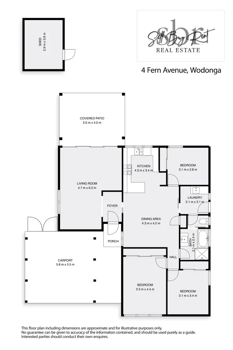 Floorplan of Homely house listing, 4 FERN AVENUE, Wodonga VIC 3690