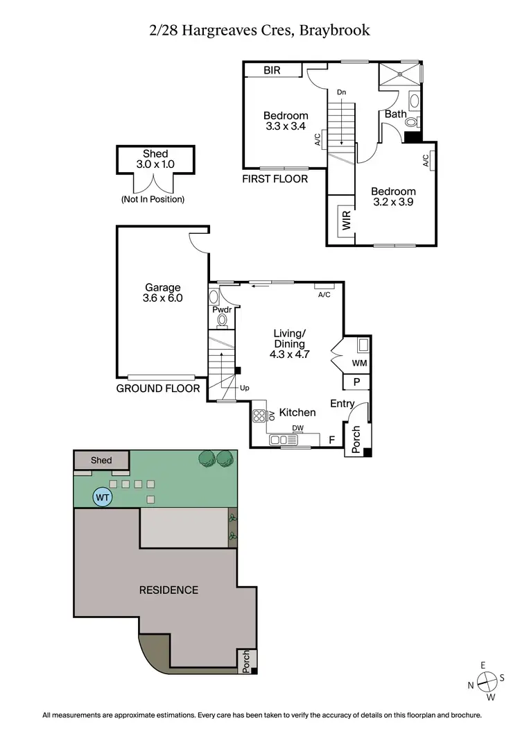 Floorplan of Homely townhouse listing, 2/28 Hargreaves Crescent, Braybrook VIC 3019