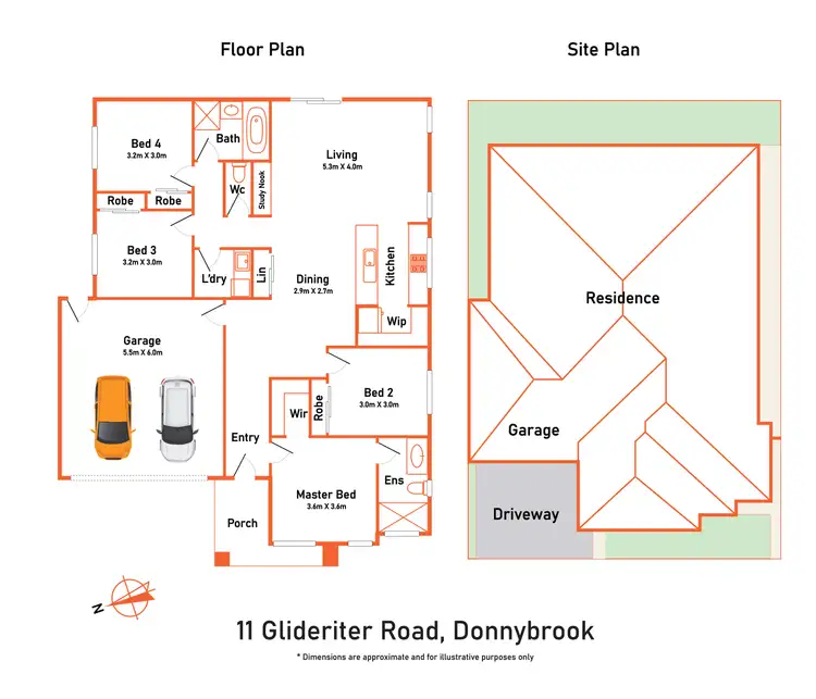 Floorplan of Homely house listing, 11 Glideriter Road, Donnybrook VIC 3064