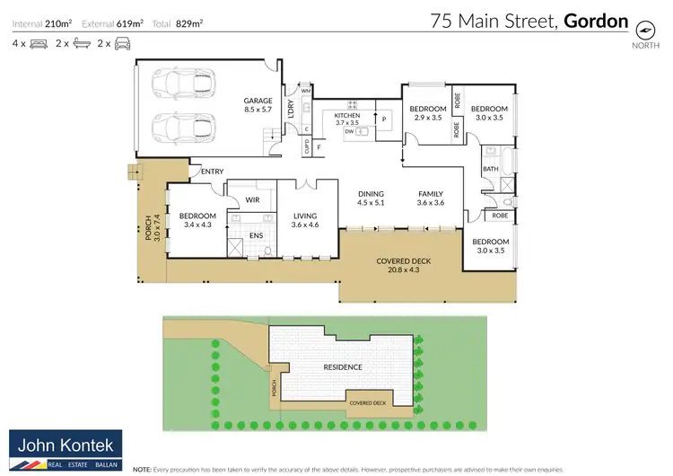 Floorplan of Homely house listing, 75 Main Street, Gordon VIC 3345