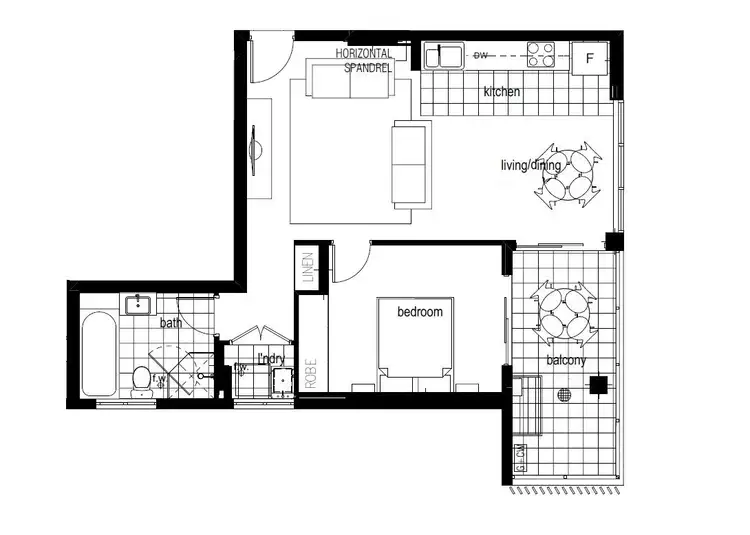 Floorplan of Homely apartment listing, 30/4-6 Browne Parade, Warwick Farm NSW 2170