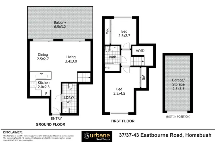 Floorplan of Homely unit listing, 37/37-43 Eastbourne Road, Homebush West NSW 2140