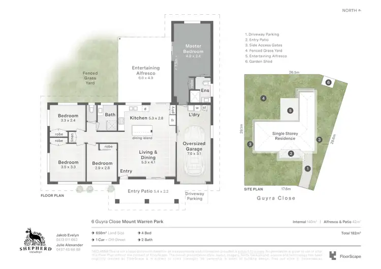 Floorplan of Homely house listing, 6 Guyra Close, Mount Warren Park QLD 4207